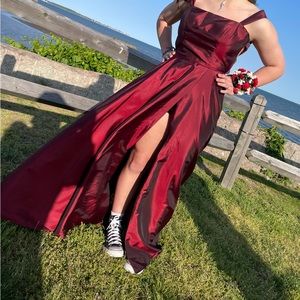 Prom dress originally over $500.  Size 4 Altered for athletic shoulders.